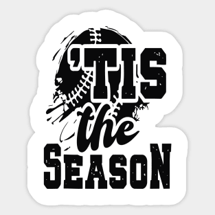 Tis The Season Baseball Lovers Funny Sticker